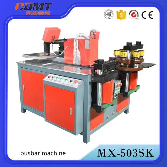 Busbar Processing Machine 3 In1 Hydraulic CNC Cutting Punching Bending Portable Busbar Machine PLC Busbar Processing Machine