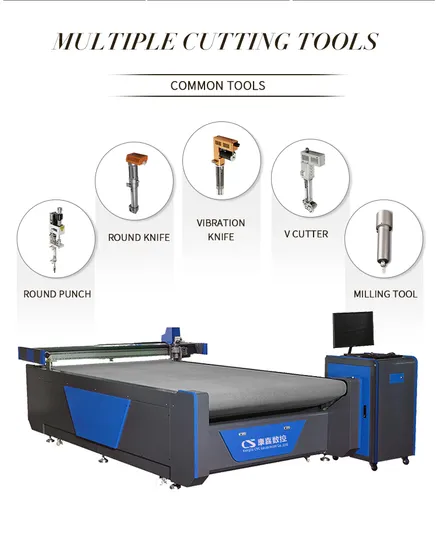 Digital CNC Oscillating Knife Sponge Cutting Machine with Pneumatic Knife High Precision with Factory Price for Sofa
