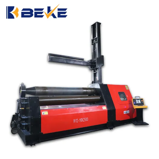 W12 3meter Plate Bending Rolling Machine Sheet Metal 4 Roller Hydraulic Rolling Machine