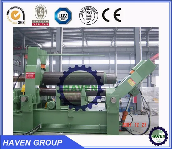 W11S-12X4000 Hydraulic upper roller universal plate bending rolling machine