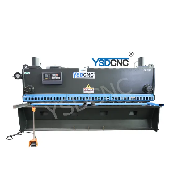 Ysdcnc 8*4000 Automatic CNC Hydraulic Shearing Machine with German Elgo P4t0 Control System for Steel Plate Cutting