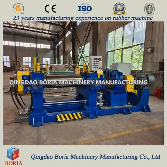 Automatic Rubber Compound Mixing Mill/Banbury Rubber Mixing Machine/Open 2 Rolls Mill with Stock Blender/Rubber Mixer