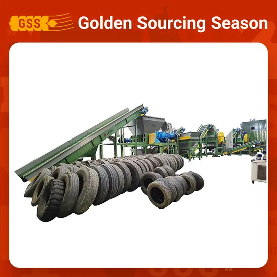 Full Automatic Waste Tire Recycling Machine for Scrap Tyres Grinding Rubber Powder Produce System