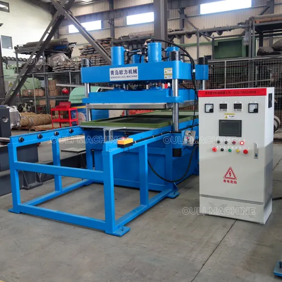 China Made High Performance Rubber Tile Vulcanizing Press Machine