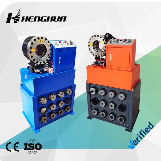 CE Quick Change Free Dies 1/4"-2" Automatic Hydraulic Pipe Rubber Hose Crimping Machine Manual Hydraulic Hose Press Crimper