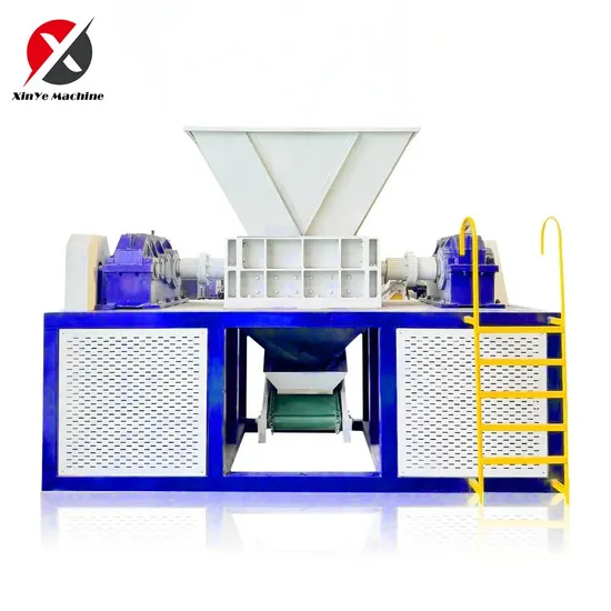 Robust Shredder for Copper Tubes, Rubber & Wood Waste Recycling