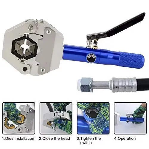 High Quality Hose Crimping Machine Repaire AC Conditioner Auto Hydraulic Crimping Machine