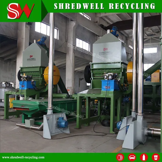 Waste Tyre Recycle Line Rubber Granulator Machine/Tyre Shredder