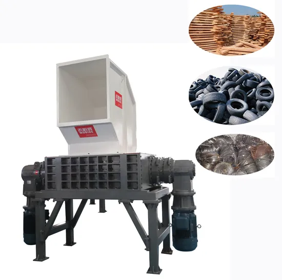 Tyre Big Shredder Metal Scrap Double Shaft Rubber Shredder