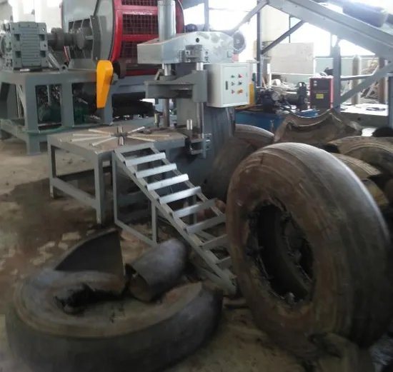 Used Car Truck Tire Cutter Crusher for Waste Tire Recycling Cutting Machine