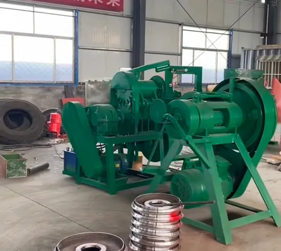 Tire Rubber Strip Cutter Machine Tyre Cutting Machine for Tire Recycling/Tire Bead Steel Wire Removing Machine Tyres Cutting Shredder Cutter Machine