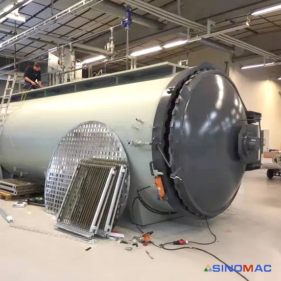 2800X4500mm Steam Heating Rubber Vulcanizating Autoclave with PLC Control