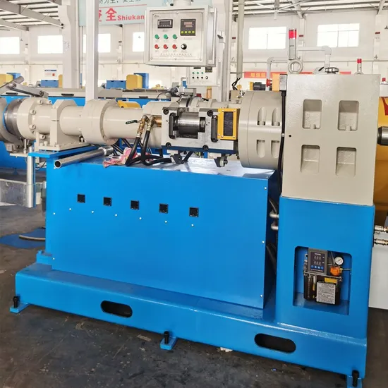 Cold Feed Silicone Rubber Extrusion Machine CE Standard