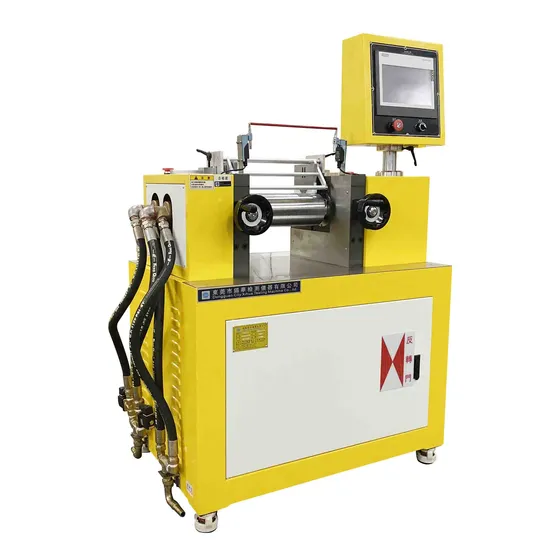 Water Cooling PLC Two Roll Mill Rubber Mixing Mill