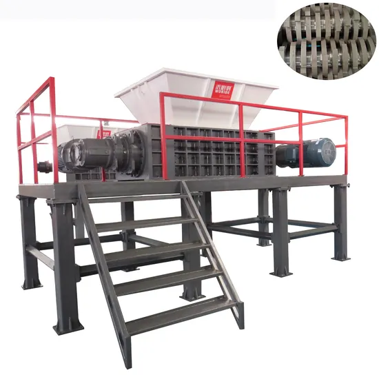 Tire Shredder Waste Tyre Recycling Machine Prices Double Shaft Shredder