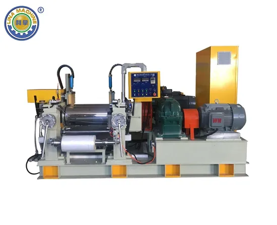 Two Roll Mill with Film Winding Device for Silicone