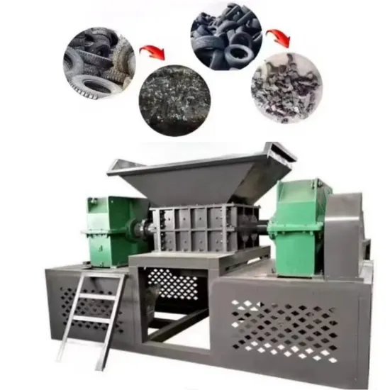 Industrial Double Shaft Rubber Shredder for Rubber Products Such as Tires and Rubber Belts