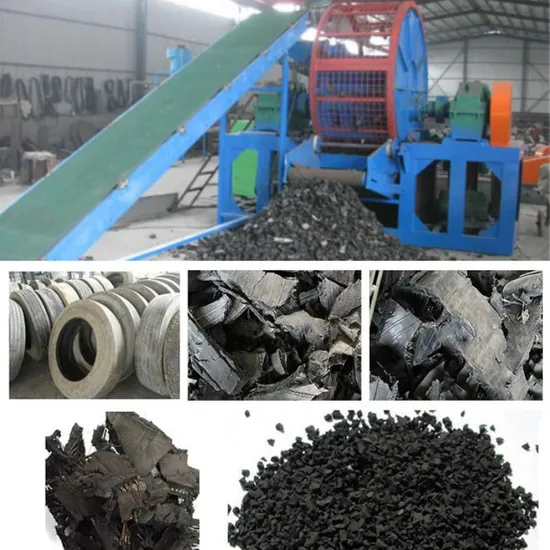 Tire Recycling Rubber Powder Making Machine Shredder Tyre Rubber Crumb Production Line