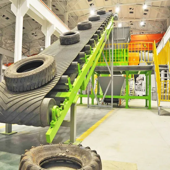 2ton/Th Industrial Tire Shredders to 50*50mm Tyre Tdf for Cement Factory