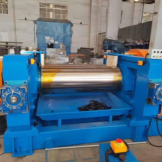 Open Two Roll Mixing Mill Machine with Scramming Device for Plastics PVC EVA
