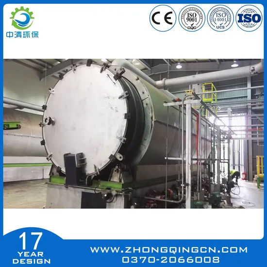 2018 New Type of Green Tyre to Oil Recycling Pyrolysis Plant 12tpd with Good Quality