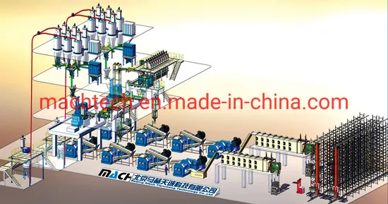 PLC Control Mixer Rubber Processing Machine Automatic Batching System