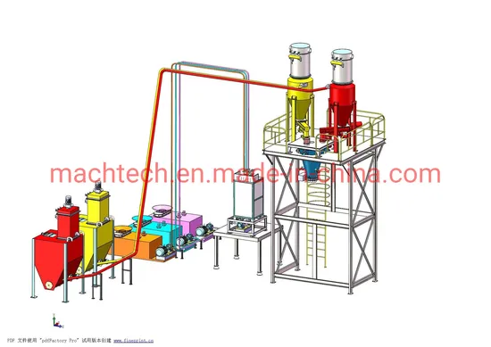 Rubber Powder Weighing System Rubber Banbury Internal Mixer