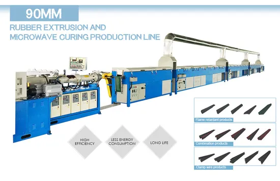 Rubber Extrusion Microwave Vulcanization Production Line for Car Seal Profile