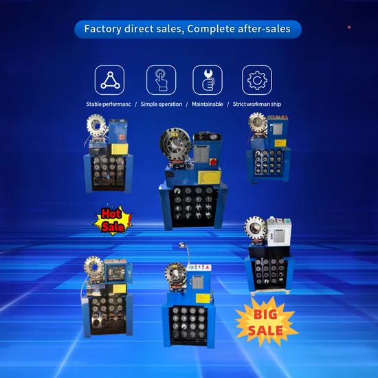 Fully Automatic 3/8 Inch 2 Inch 220V 380V 1phase 3phase 10dies Hose Crimping Machine Manufacturer