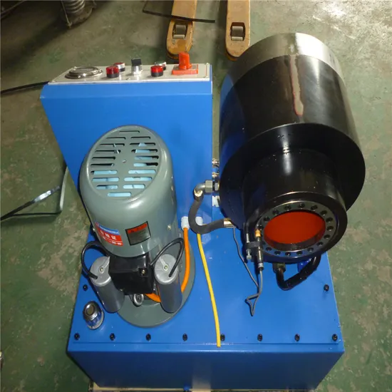 User-Friendly Hydraulic Hose Crimping Machine with Efficient Wood Case