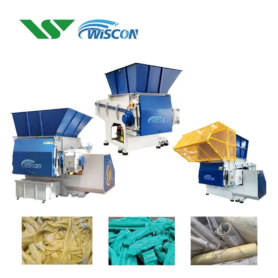 Single Shaft Aluminum Can / Scrap Metal / Carton Shredder Machine Big Shredder Machine Price Blue Plastic Drum