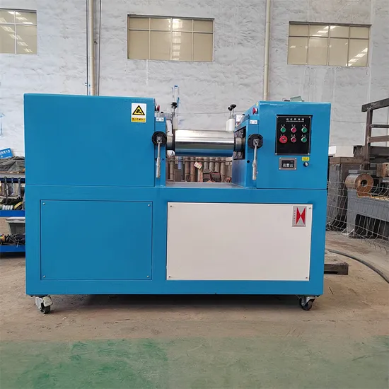 Silicone Rubber Laboratory Two Roll Rubber Mixing Mill with Mirror Roller
