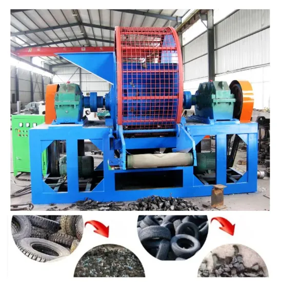 Rubber Tire Recycling Equipment Waste Rubber Tire Shredder Equipment for Sale