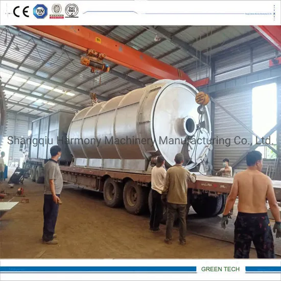 20ton Batch Tyre Pyrolysis Recycling Machinery Saving Workin Area