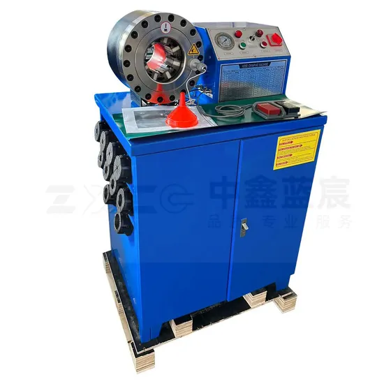 Hose Pressing Machine Press Tools Automatic Hydraulic Pipe Rubber Hose Crimping Machine for Wooden Box