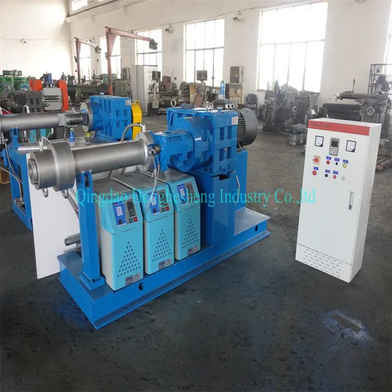 Hot and Cold Feed Rubber Extruder for Shaping Extrusion of Rubber Products