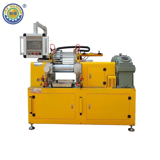 Multiple Safety Device Xk-160 Laboratory Rubber&Plastic Two Roll Mixing Mill Machine