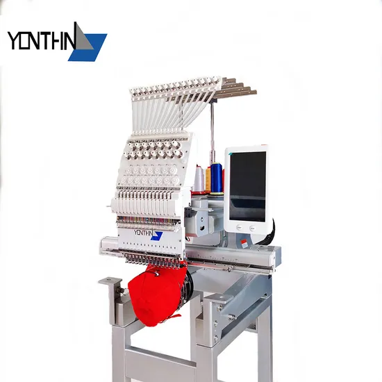 Yonthin Factory Price Single Head Automatic Computerized Embroidery Machine for Hat Cap T Shirt
