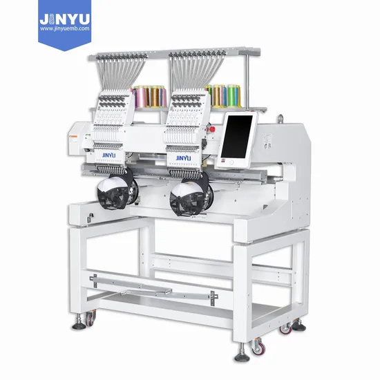 Jcm-1202 2 Head Embroidery Machine Custom Hat Embroidery Machine High Quality Embroidery Machine