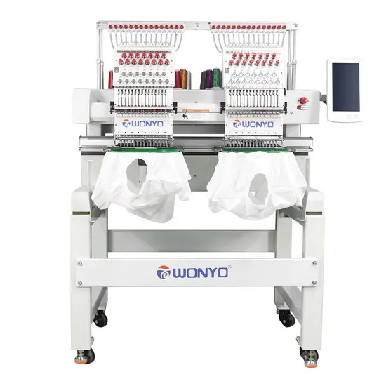 100% Original Wonyo 2 Head Computerized Embroidery Machine for Sale