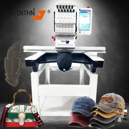 Yonthin Hot Selling Portable High Quality Single Head Embroidery Machine Industrial Embroidery Machine