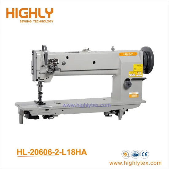 Double Needle Long Arm Heavy Duty Industrial Lockstitch Sewing Machine