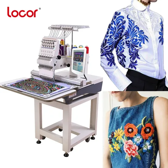 Low Price Factory Single Head Computerized Garment Embroidery Machine with CE