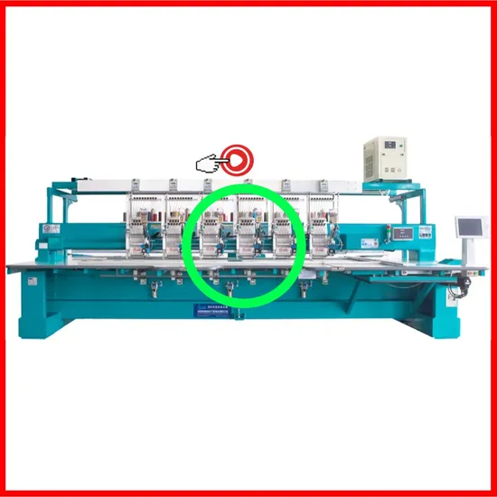 High Speed Embroidery Machine with Laser Cutting and Beads