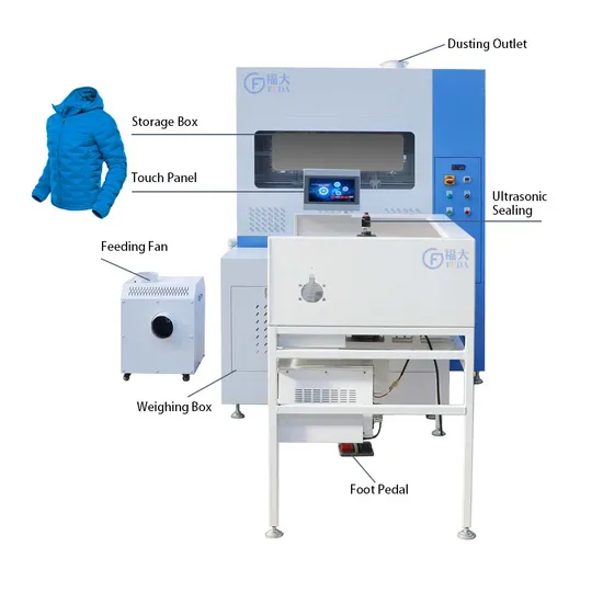 FUDA Small Volume 1 Nozzle 4 Weighing Scales Automatic Down Hammock Filling Machine