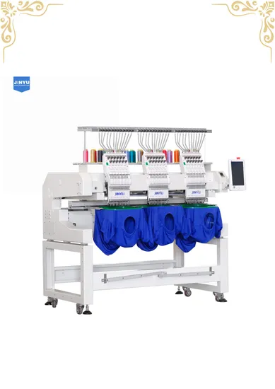 Commercial and Easy Operation 3 Heads 12/15 Needles Computerized Embroidery Machine