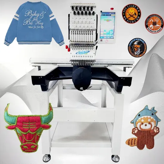 Multi Needle Single Head Embroidery Machine Computerized for Custom Designs