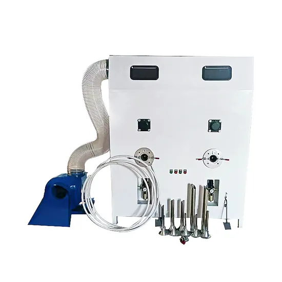 Double-Heads Pillow Cotton Filling Cushion Fiber Stuffing Machine Plush Toy Making Machine