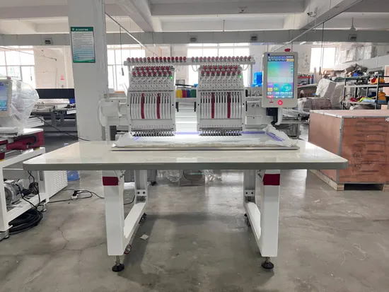 High Speed Computerized Two Head Cap Tshirt Computer Embroidery Machine