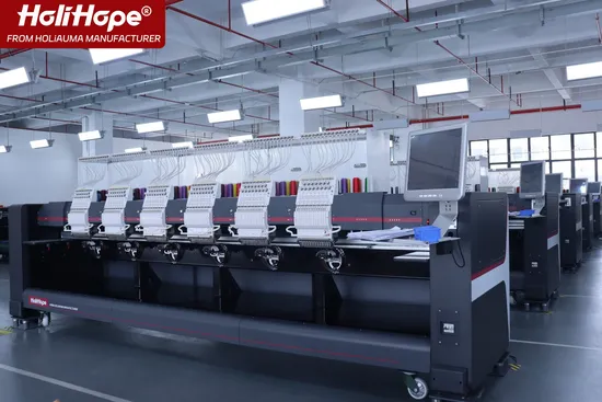 Holihope 10 Years Motor Warranty 6 Head Embroidery Machine in Cheap Price for Cap T-Shirt Flat Like Tajima Brother Barudan Computerized Embroidery Machine